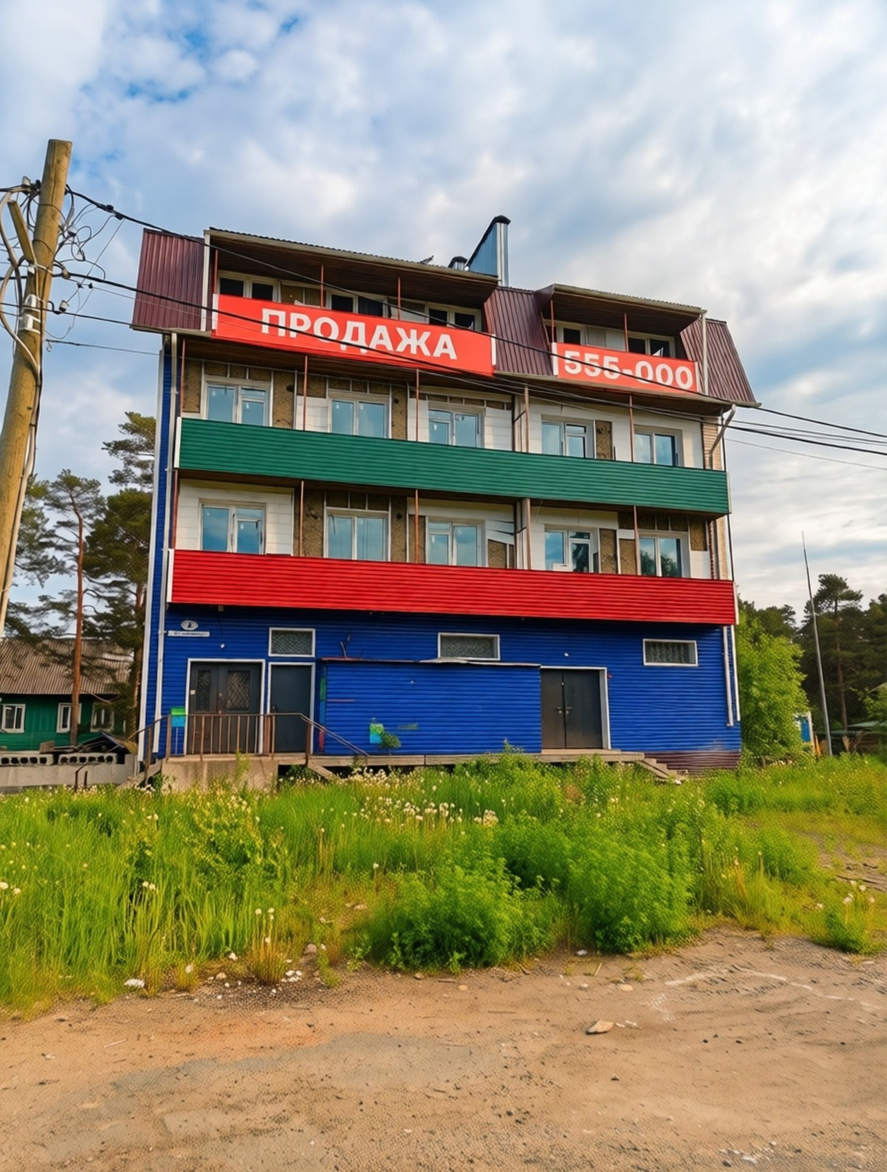 Предлагаем приобрести новый жилой многоквартирный дом в Соломенном. Для полного ввода дома в эксплуатацию требуется провести некоторые строительные работы.

Стены: пустотные шлакоблоки.

Перекрытия: сборные железобетонные.

В доме 10 двух- и трехкомнатных квартир, а также нежилое помещение (магазин)